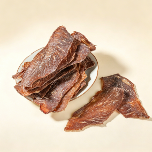 Thin-sliced air-dried duck jerky