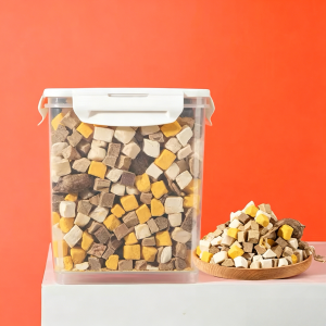 Freeze-dried 5-Way Mix Cubes: Chicken, Beef, Egg Yolk, Beef Liver, Baby Chick